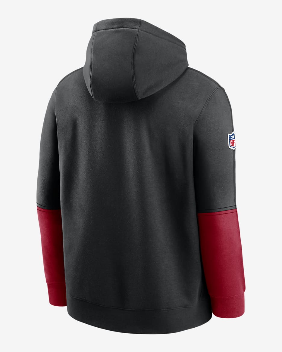 Nike Atlanta Falcons Sideline Team Issue Club Men s NFL Pullover Hoodie Black